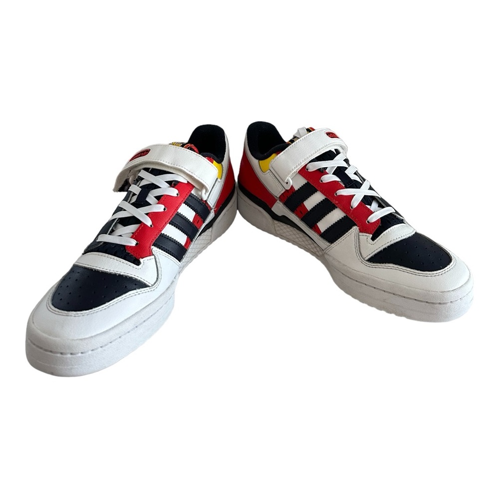 Adidas Forum Low Men's Shoes GZ9112 Cloud White/Legend Ink/Red Size 9.5 - Picture 6 of 9